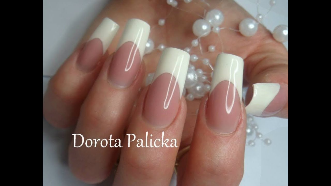 French by Dorota Palicka with Nail Perfect Brush on french gel