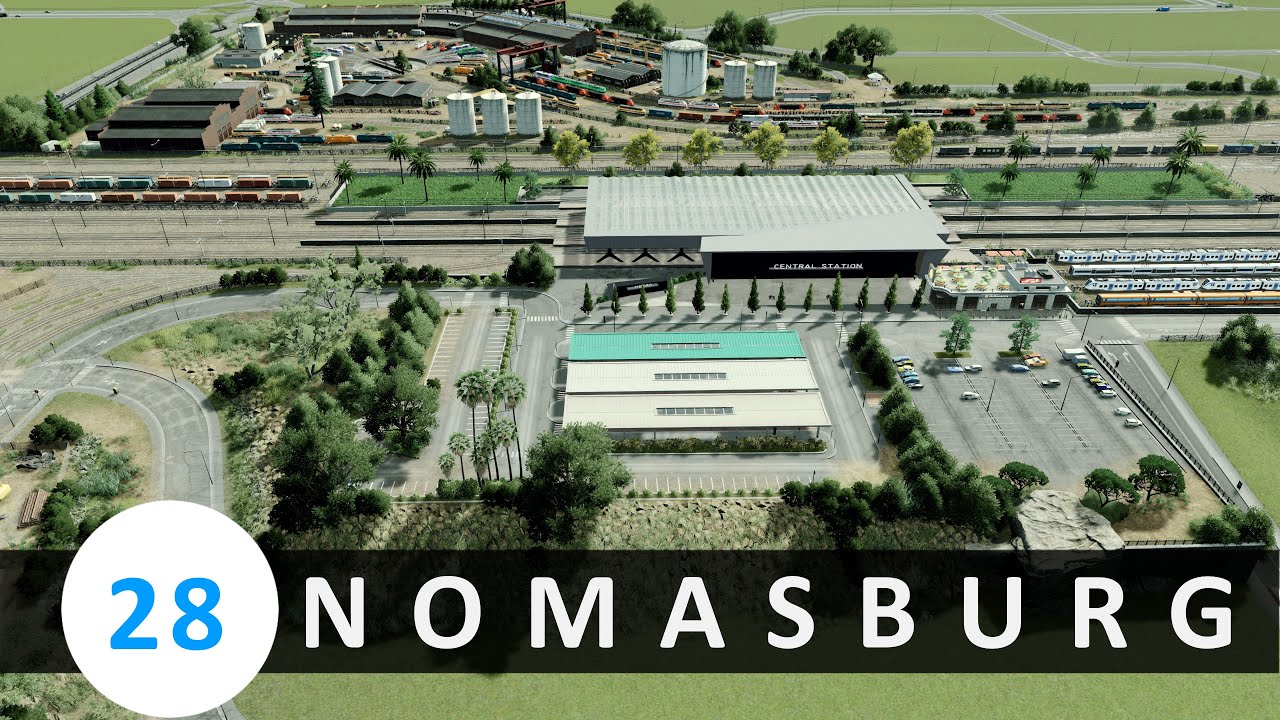 The other side of the rail yard - Cities Skylines: Nomasburg [28]