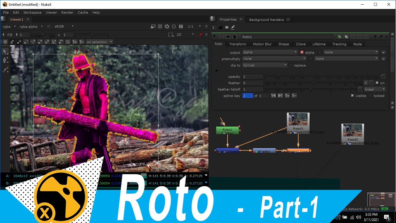 Nuke II Rotoscoping Tutorial Part_1