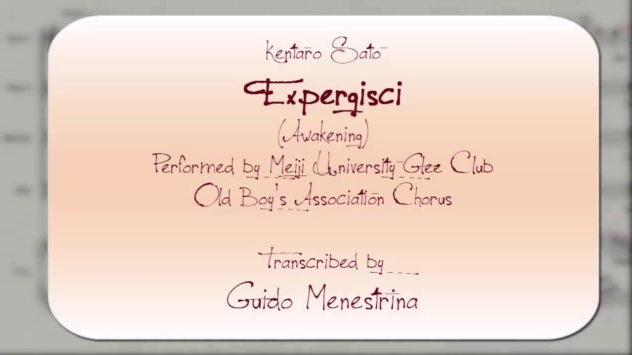 Kentaro Sato - Expergisci (2011)