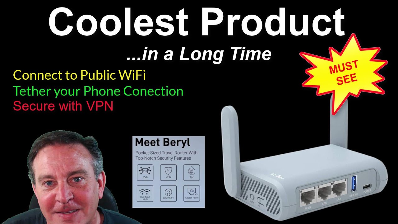 🔴GL-iNet Beryl High Speed Router, Repeater, 4G LTE Modem with Impressive Security & Connectivity
