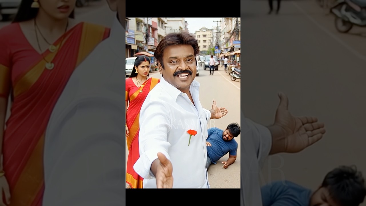 Vijayakanth saves woman from Gunda #vijayakanth #shorts #tvk #vijay #politics #tamilnadu #election