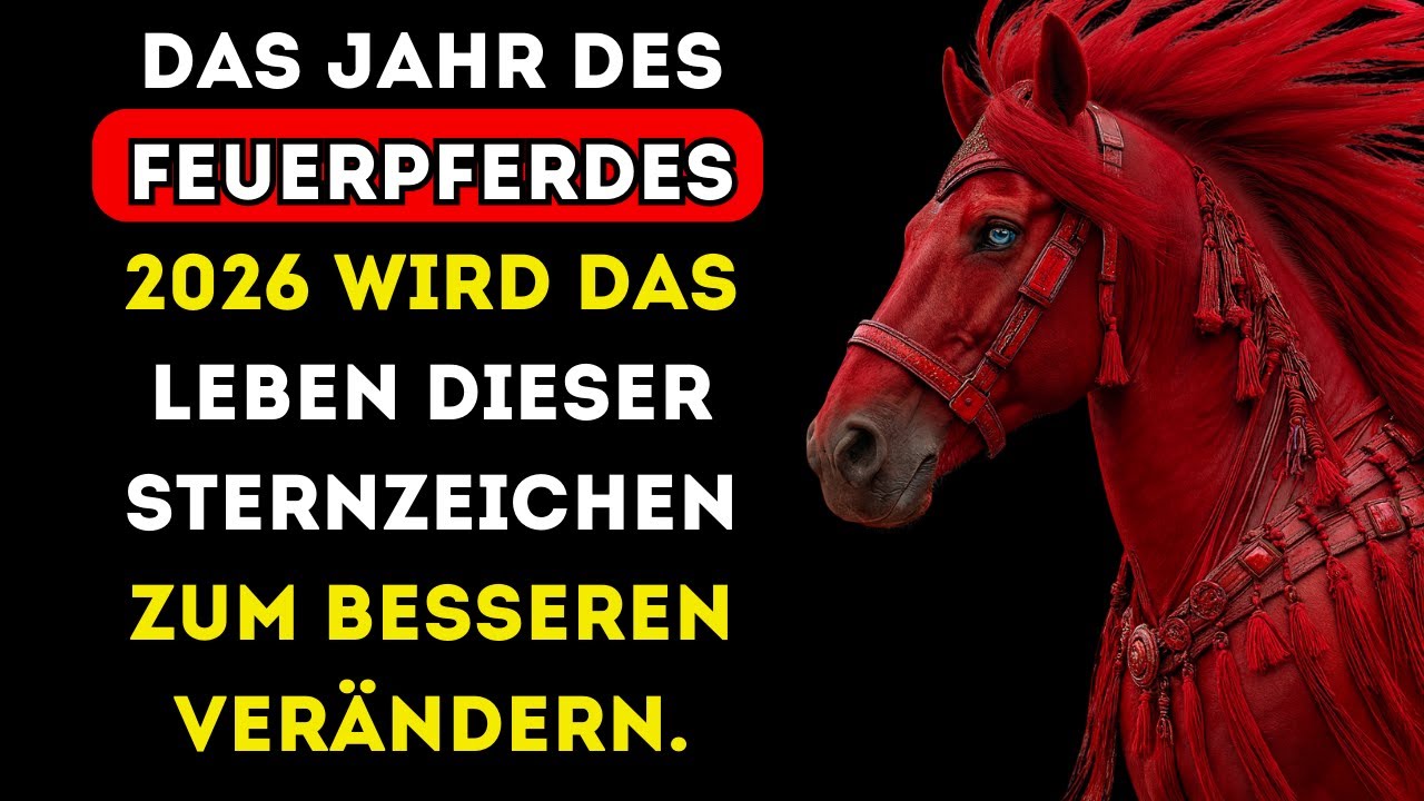 Das Jahr des Feuerpferdes 2026 wird das Leben dieser Sternzeichen zum Besseren verändern.