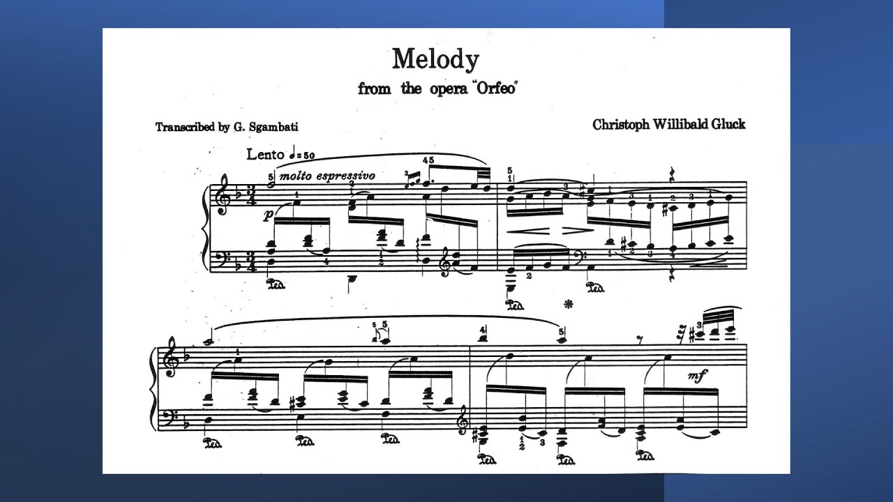 Gluck - Melody from the Opera Orfeo: A Heavenly Piece for Solo Piano [Nelson Freire]