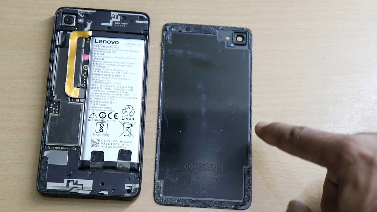 How to open Lenovo Z2 plus mobile I water detector.