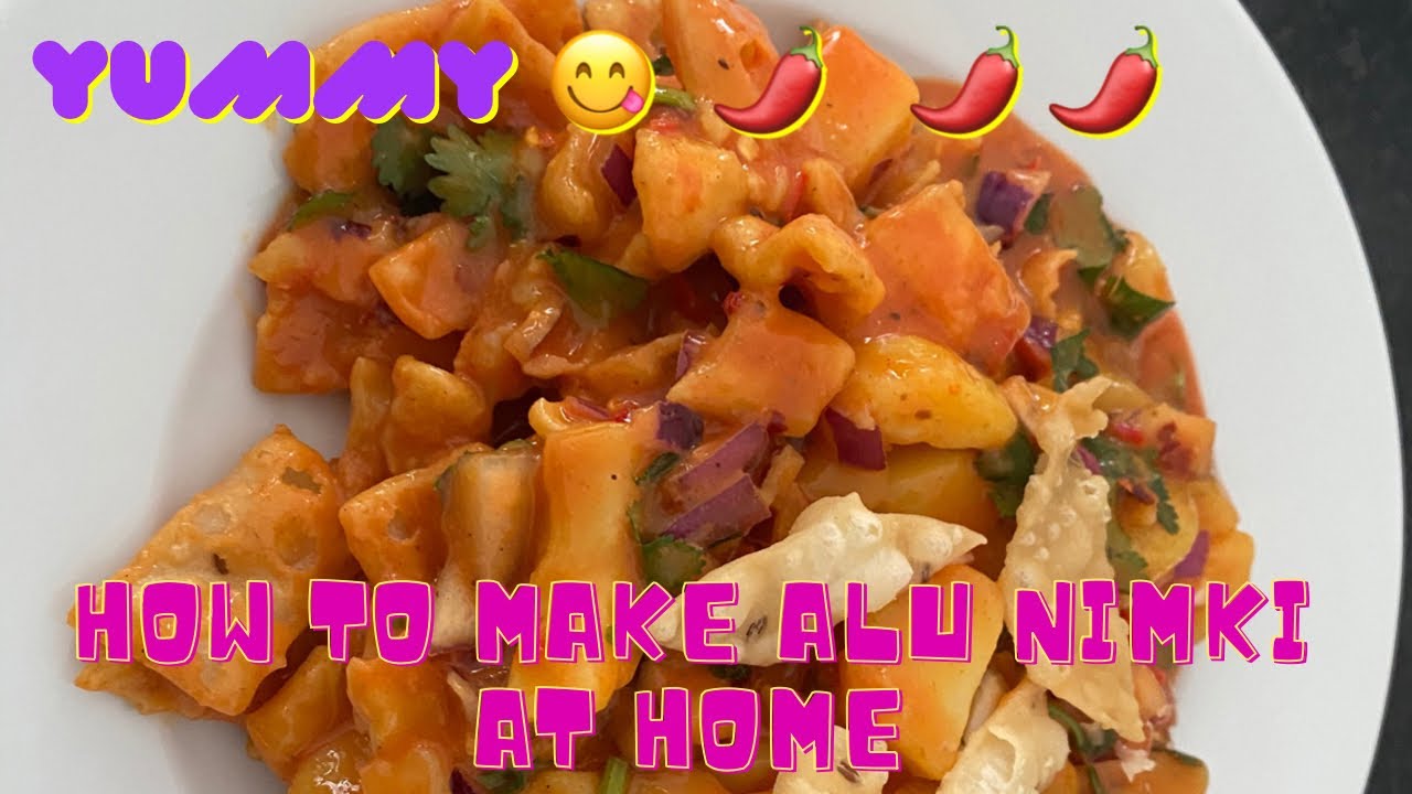 How to make alu nimki at home .