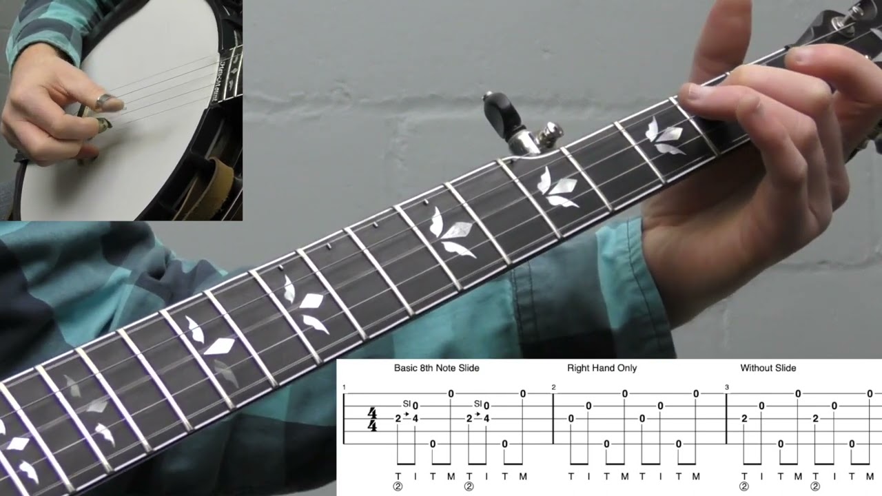 Understanding The Rhythm Of Slides, Hammer-Ons And Pull-Offs Beginner Banjo