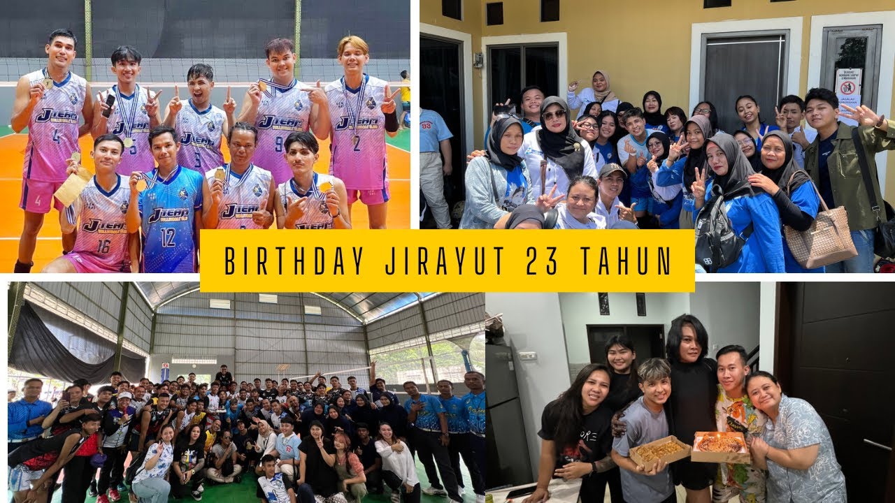 KESERUAN JIRAYUT DAN TEMAN TEMAN DI ULANG TAHUN KE 23 😍😍😍