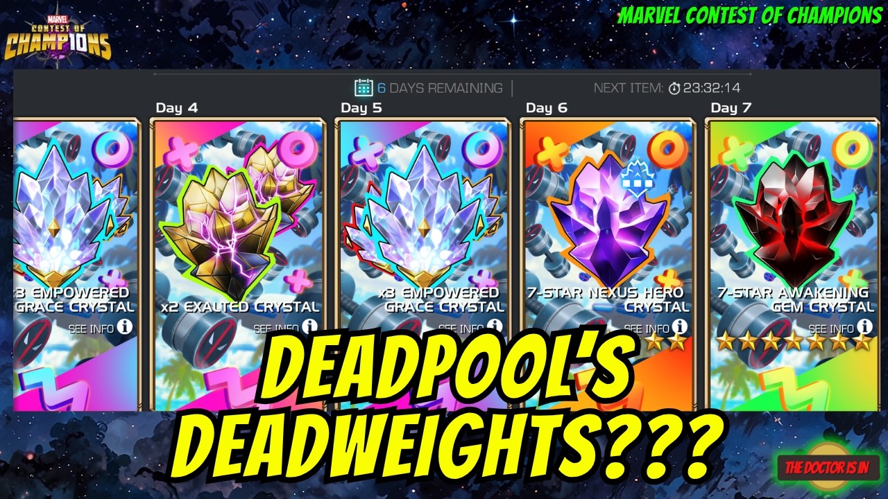 Deadpool's Deadlift Calendar How To Earn 700000 MCOC Deadweights Before The Offer Event