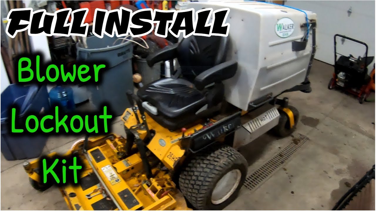 Walker blower lockout / Walker mower mods
