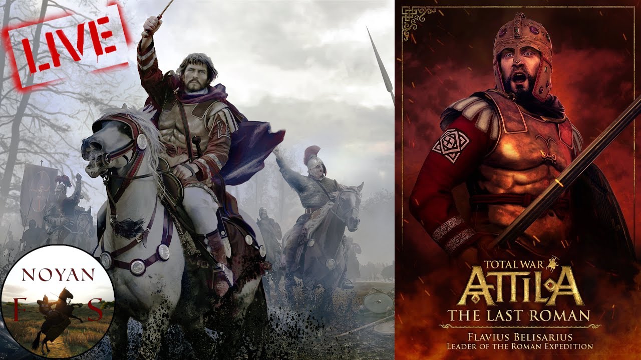 Total War Attila: Ostatni Rzymianin - Ekspedycja Belizariusza! (Legendarny) Stream🔴#1