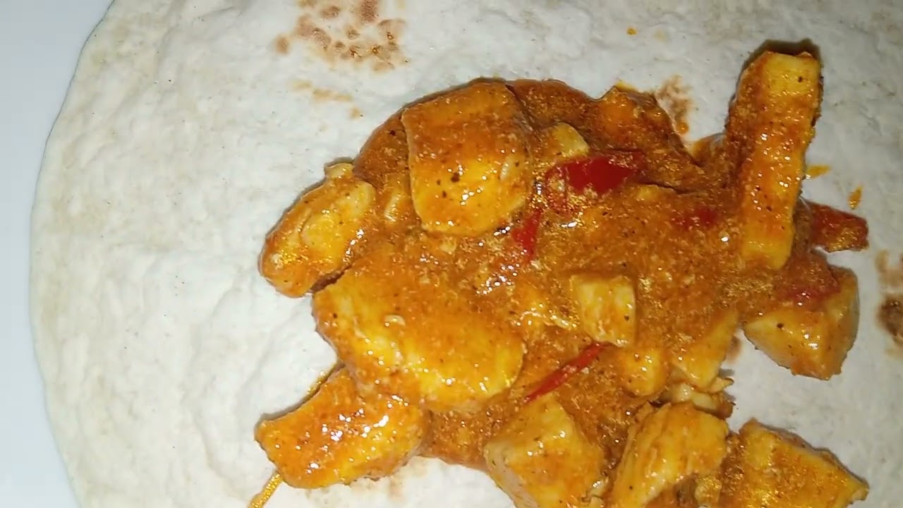 Uppläggning av kycklingfajitas 