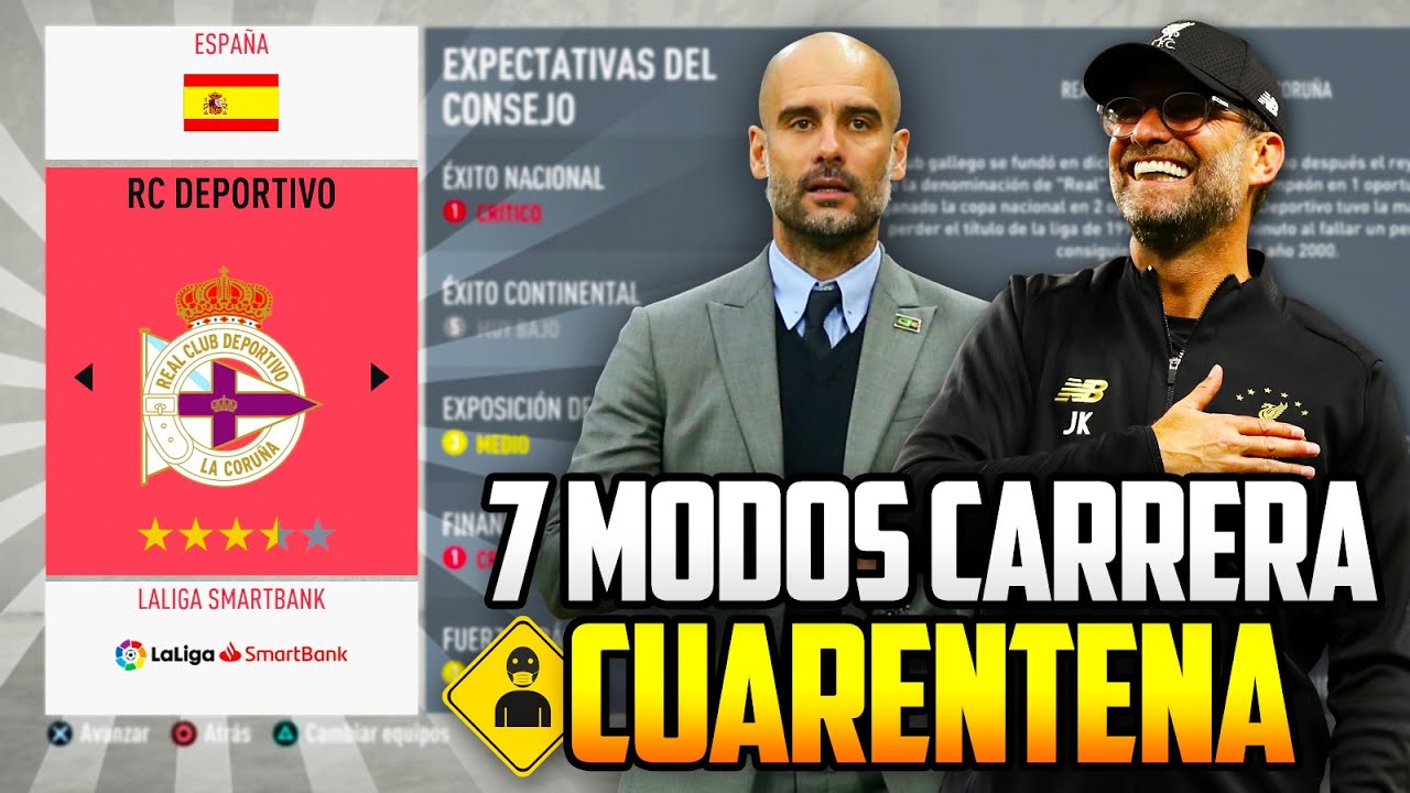 LOS 7 MEJORES MODOS CARRERA PARA LA CUARENTENA | RETOS DIVERTIDOS | FIFA 20