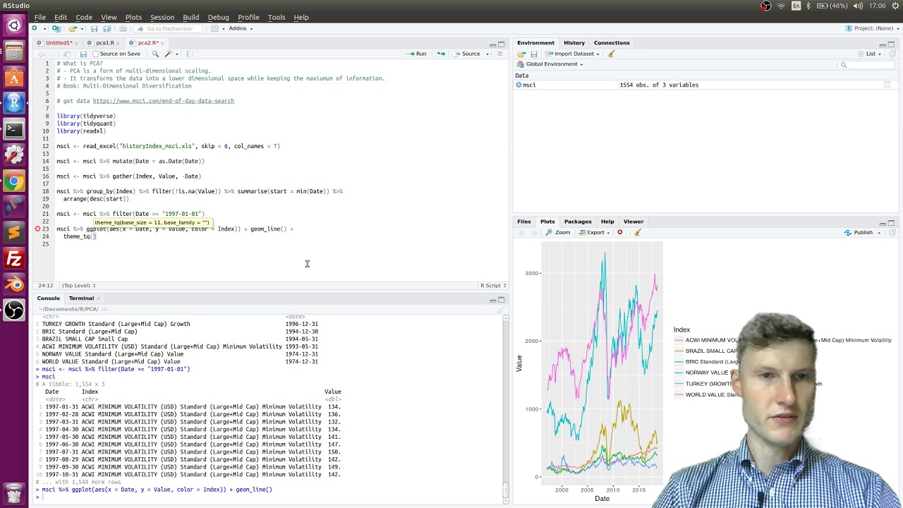 Principal Component Analysis in R for Portfolio Diversification