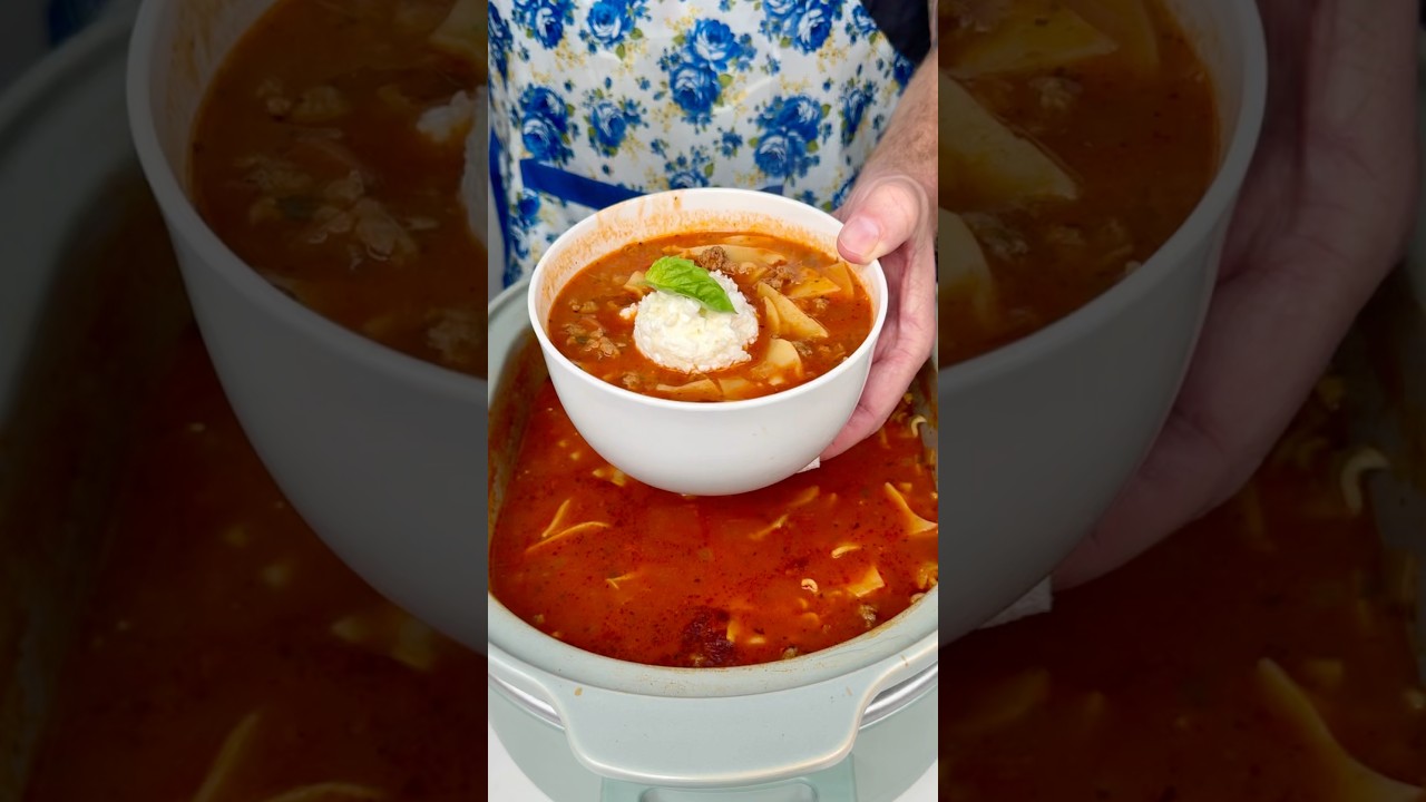 Lazy Lasagna Clay Pot Comfort Soup