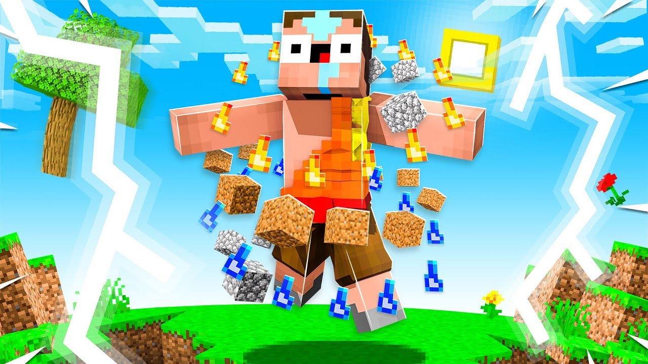 NOOB became AVATAR to IMPRESS GIRLFRIEND! (Minecraft)