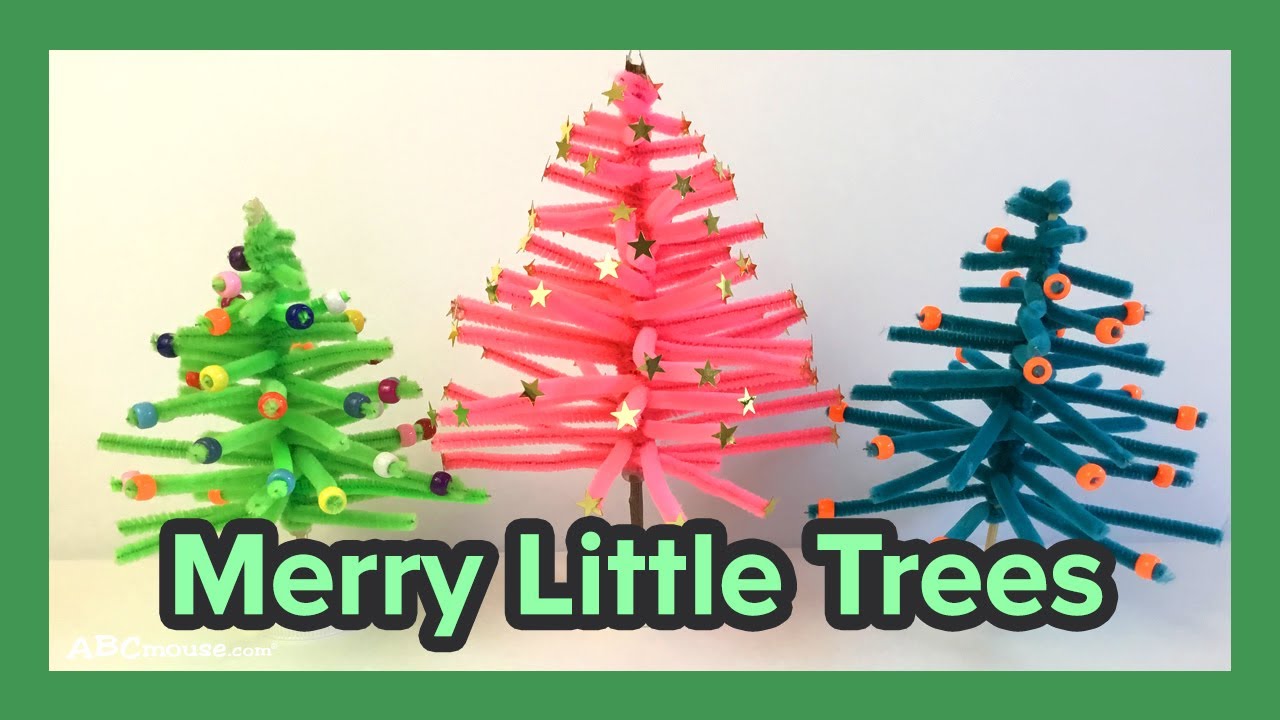 Holiday Crafts for Kids: Pipe Cleaner Trees by ABCmouse.com