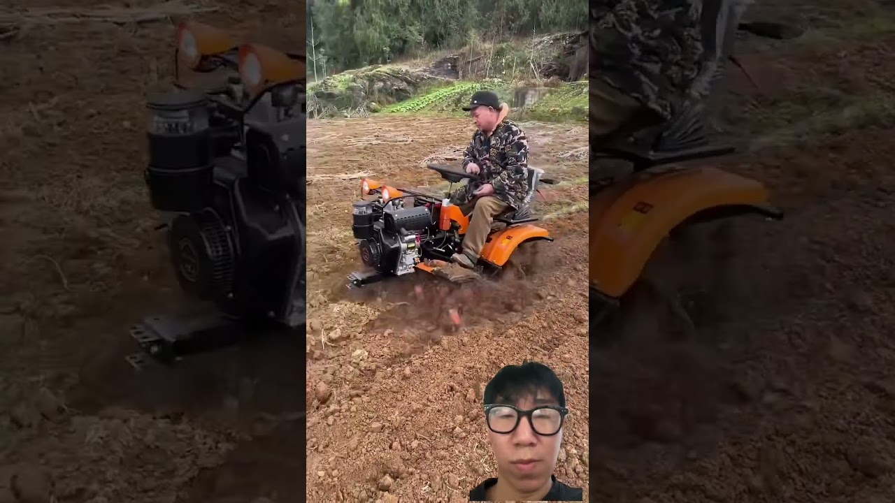 Máy cày mini như xe đồ chơi 