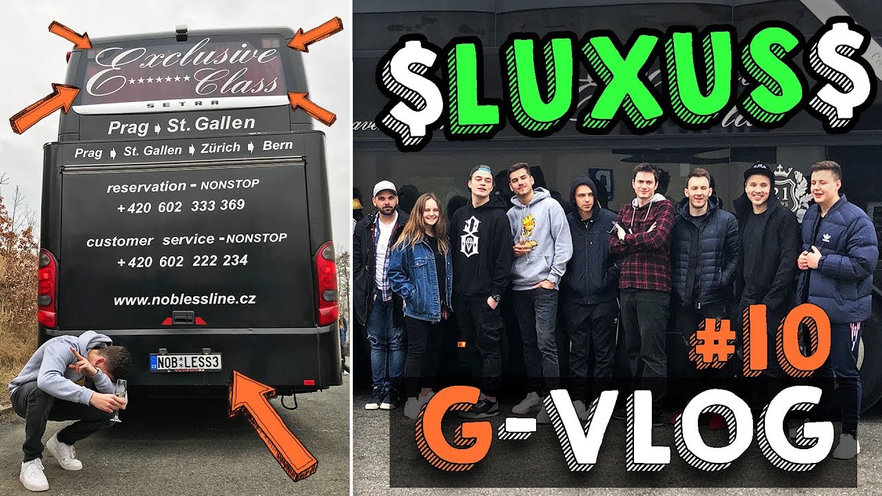 NAJLUXUSNEJŠÍ AUTOBUS V EURÓPE PLNÝ YOUTUBEROV │ G-VLOG #11