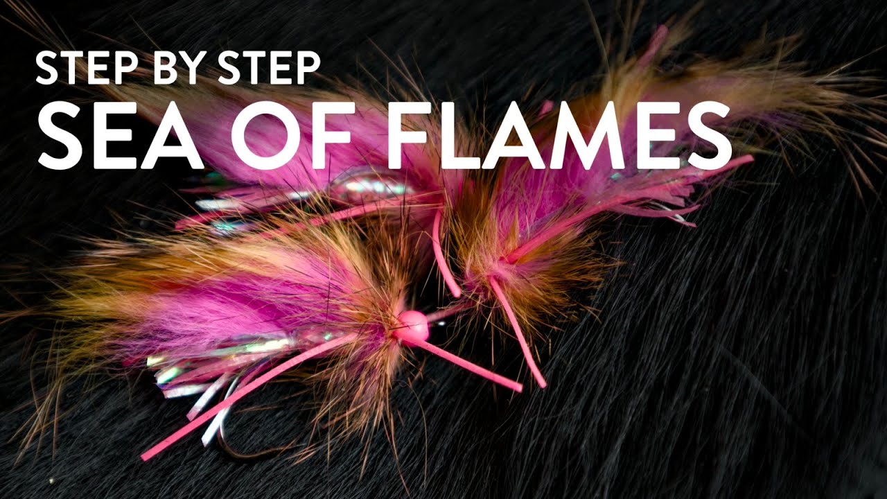 SEA OF FLAMES (Flammehav) - A zonker for seatrout fishing in the winter