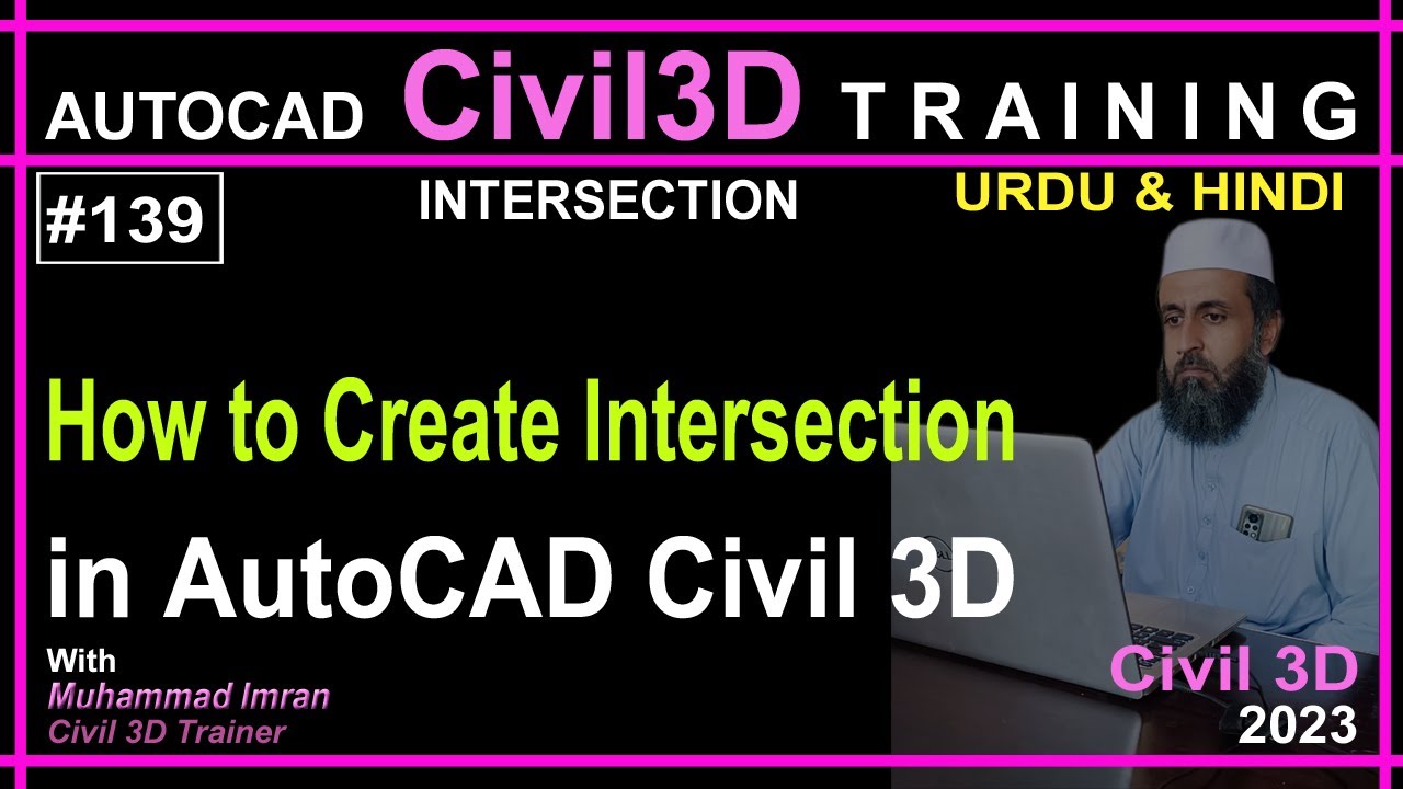 Как создать перекрёсток в AutoCAD Civil 3D | AutoCAD Civil 3D на урду и хинди | PART-139