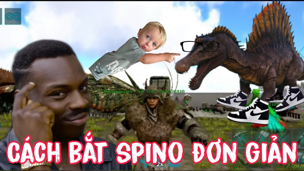 Cách bắt Spino đơn giản ( Spinosaurus ) - Ark Ultimate Mobile Edition 