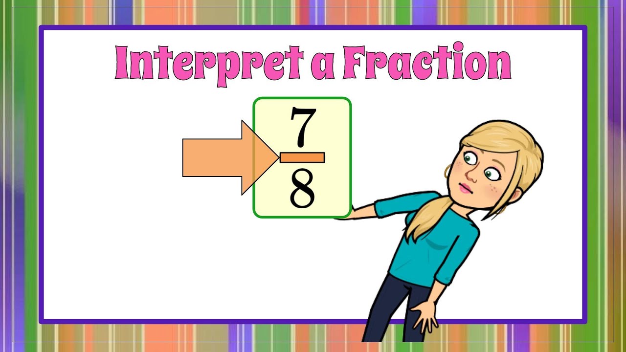 How to Interpret a Fraction | 5.NF.B.3 💛💙