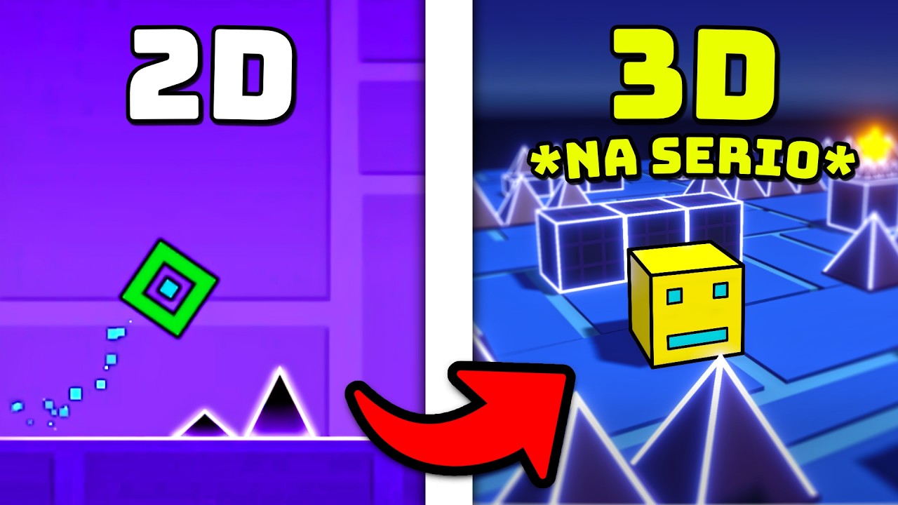 Zrobiłem GEOMETRY DASH w PRAWDZIWYM 3D