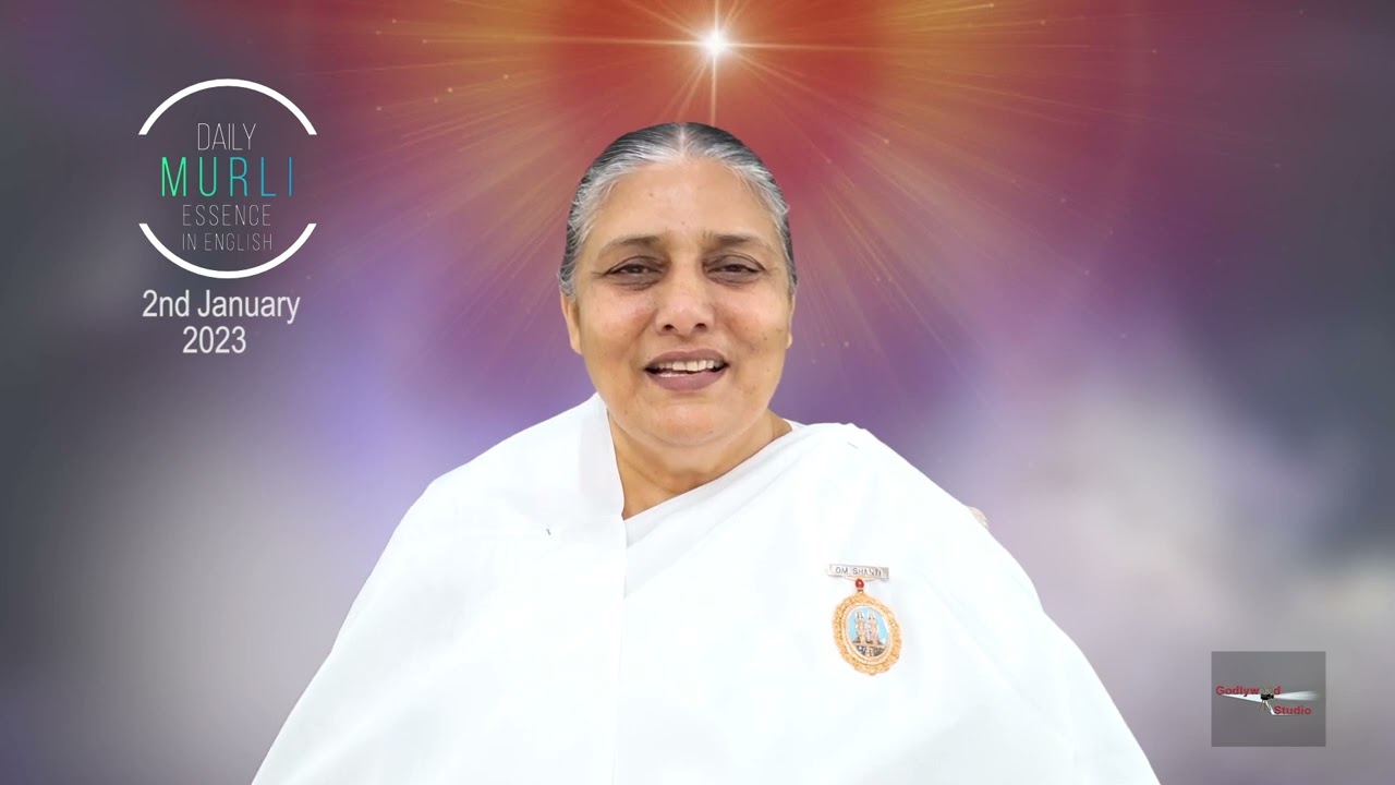 English Murli in Essence 2nd January 2023 | Brahmakumaris | Godlywoodstudio | Usha Didi |