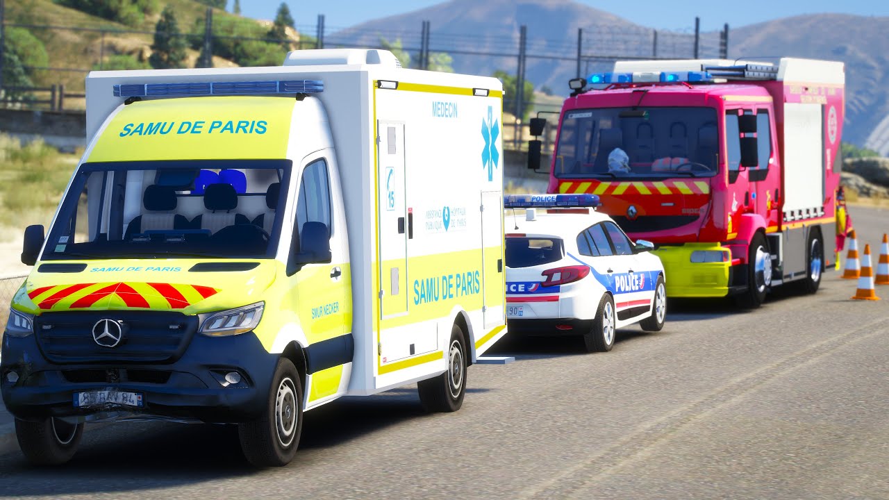 [GTA 5] LES POMPIERS SAUVENT UNE PERSONNE TOMBÉE D'UN PONT🔥 | BSPP #104
