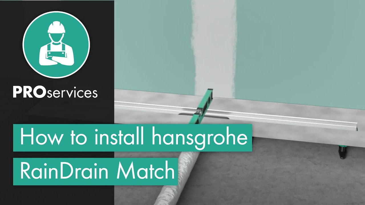 How to install hansgrohe RainDrain Match