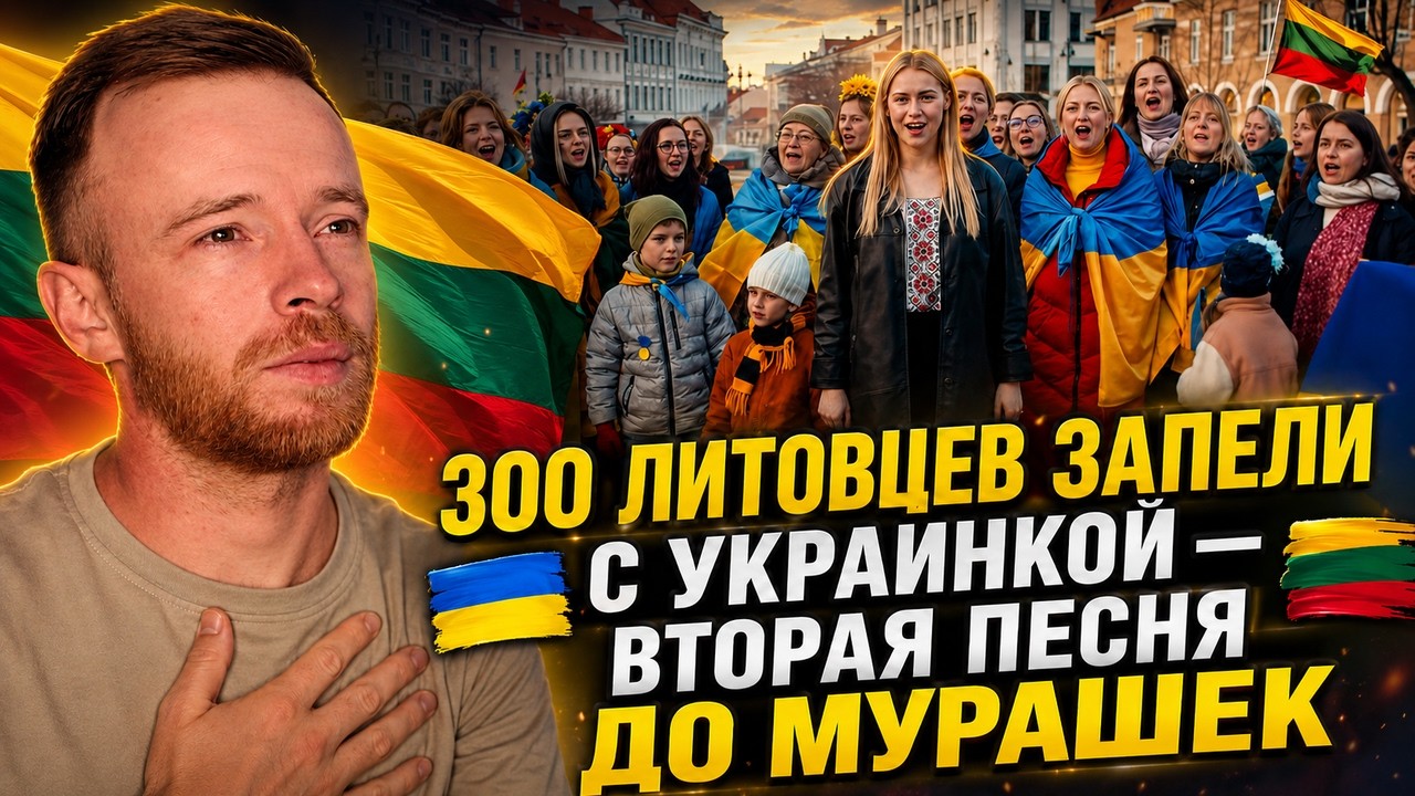 300 литовцев запели вместе с украинкой &mdash; а вторая песня пробирает до мурашек 🇺🇦🇱🇹 | Реакция KOLA KZ