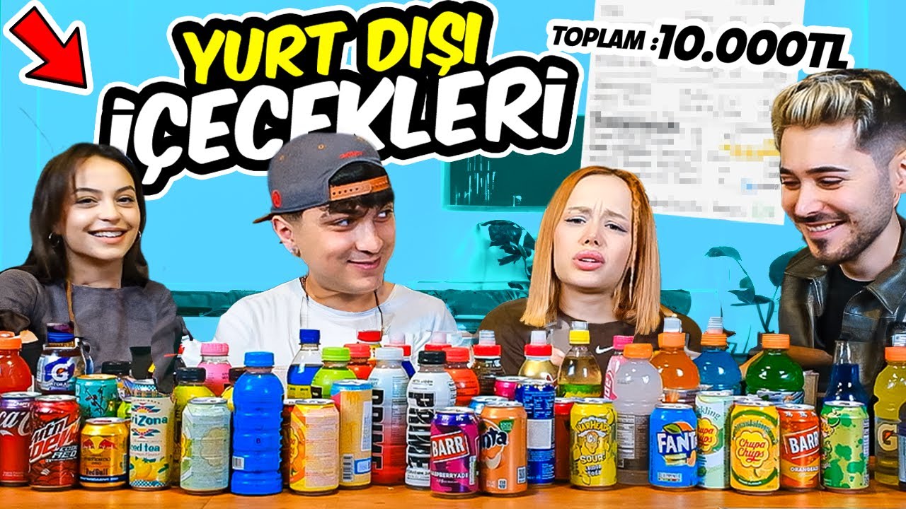 YURT DIŞI İÇECEKLERİNİ DENEDİK !  *Asla Bulamazsınız! | @GamzeKarta @aysudeornek