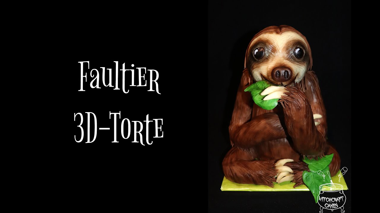 Fressendes Faultier 3D-Torte - Timelapse-Tutorial