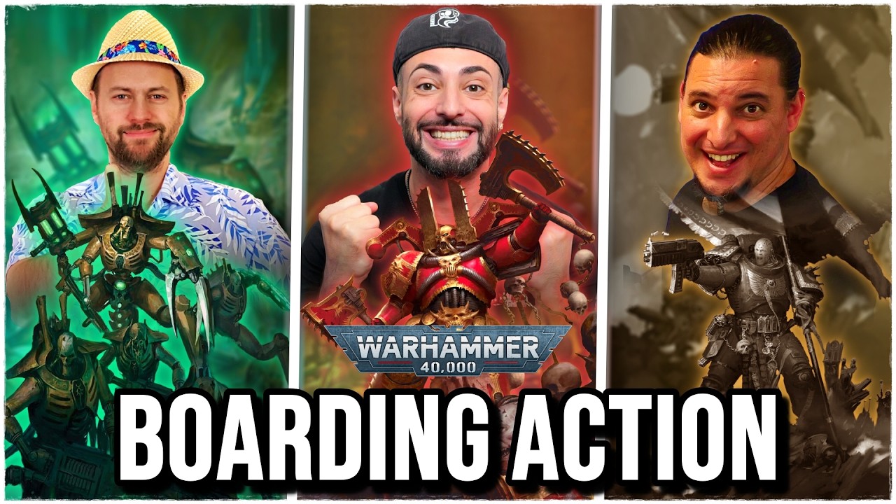 Warhammer 40k BOARDING ACTION 3 joueurs ! feat.@HiigyTV  & @Mahar-PROD Miniatures