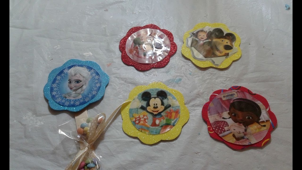 Ricordoni fine festa con cartoni animati