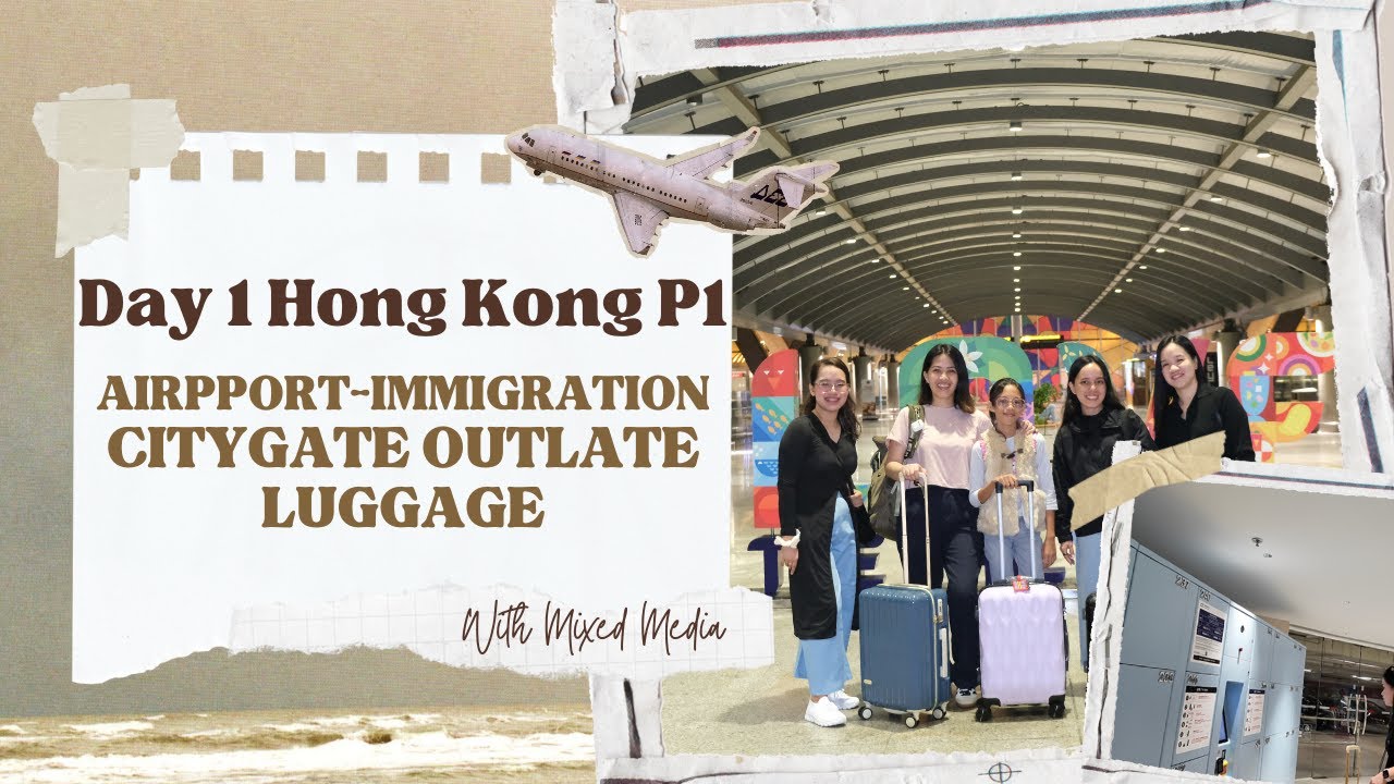 Day 1 Hong Kong | Airport Immigration & Citygate Outlet Luggage Storage | Part 1 | DJI Osmo Pocket 3