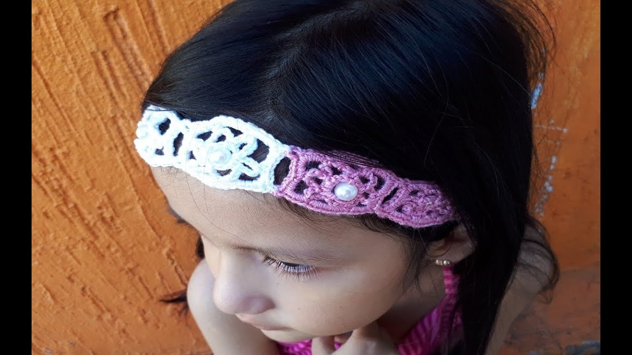 Tiara, diadema, vincha a crochet, paso a paso, facil y rapido