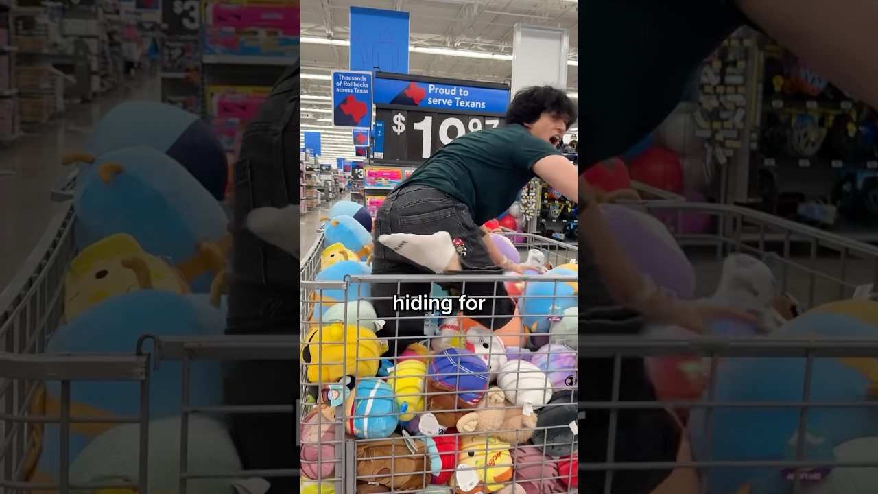 How long can you hide in the stuffed animals at Walmart?