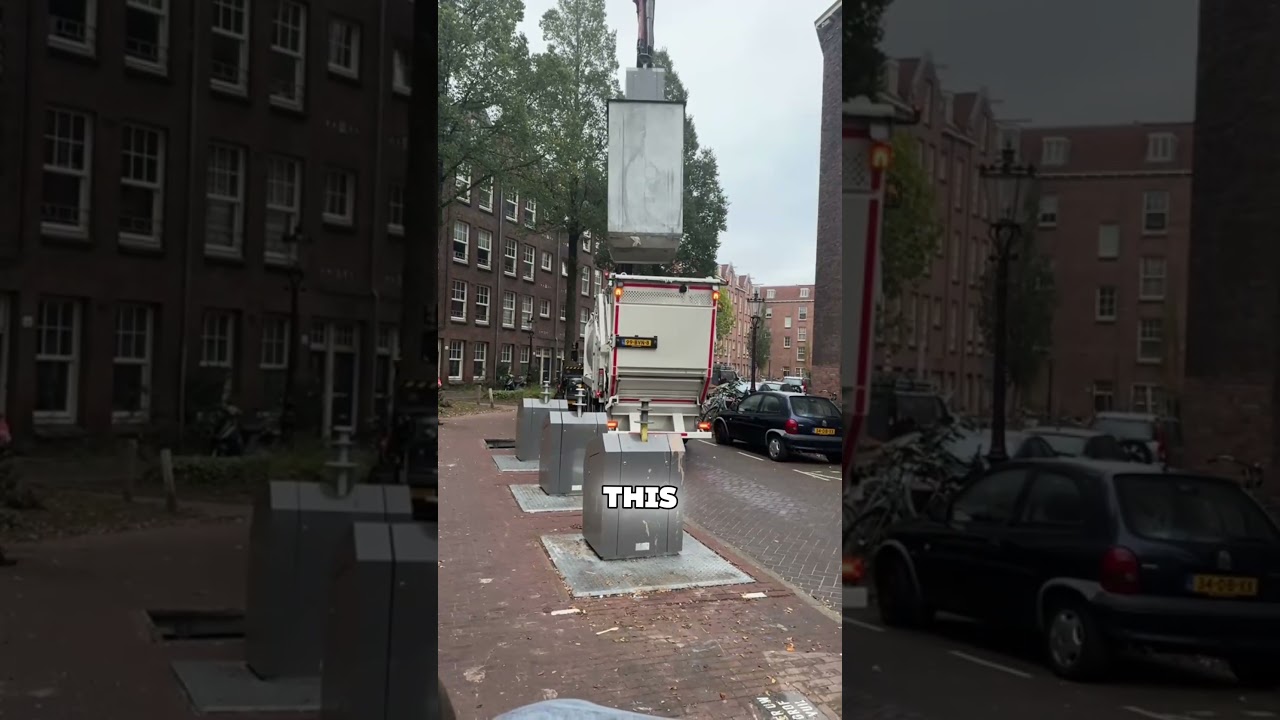 The Hidden Giant Trash Bin in the Netherlands! #short