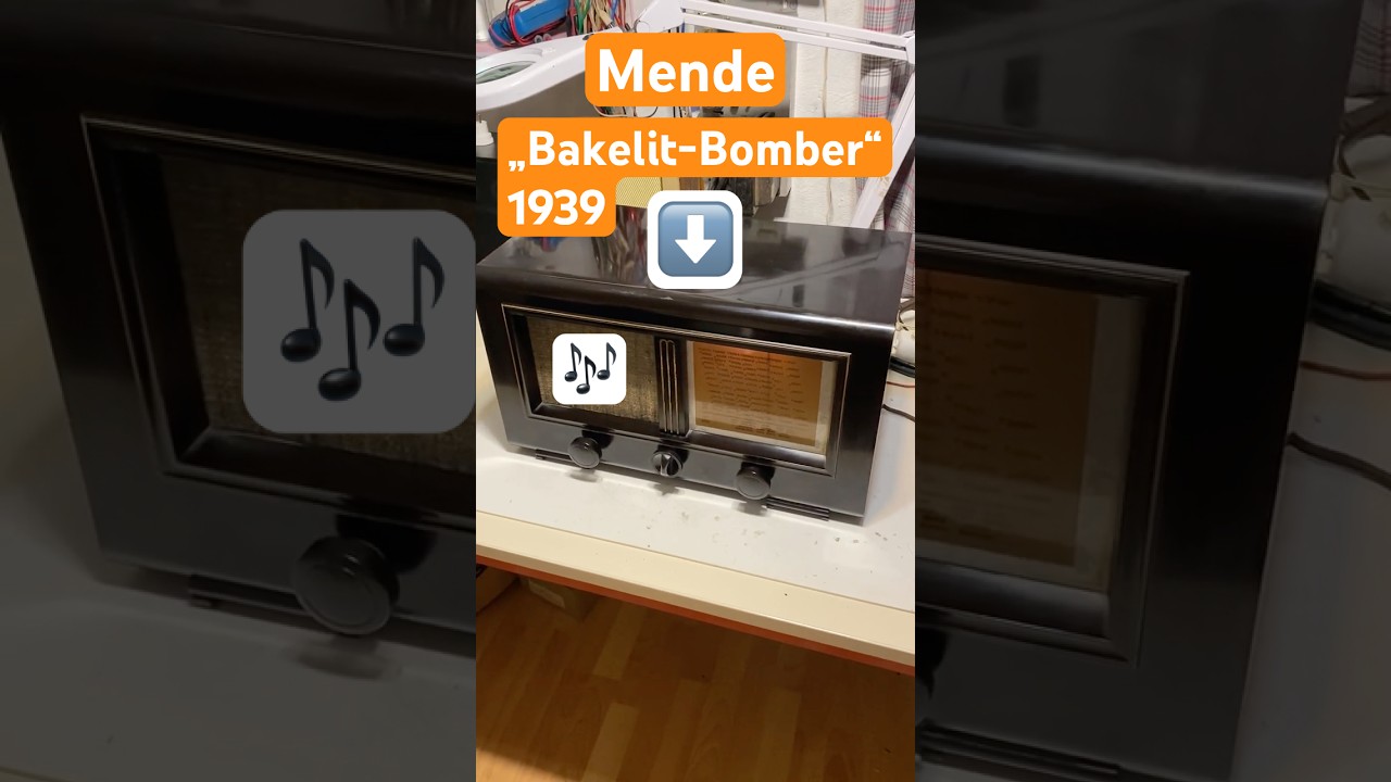 📻Röhrenradio Mende „Bakelit-Bomber“ 1939