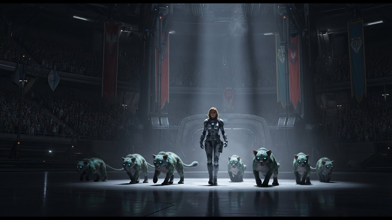 When the Human Entered the Arena Alone — Cubs Emerged From the Shadows to Stand Beside Her