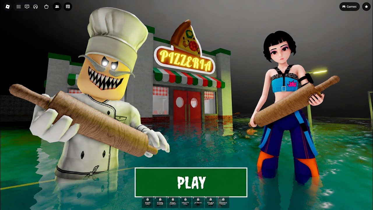 Escape Papa Pizza's Pizzeria! OBBY - Roblox Gameplay Walkthrough All Morphs Unlocked