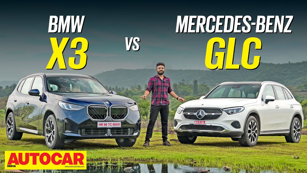 BMW X3 20 vs Mercedes-Benz GLC 300 - New Cool vs Old School | Comparison | Autocar India