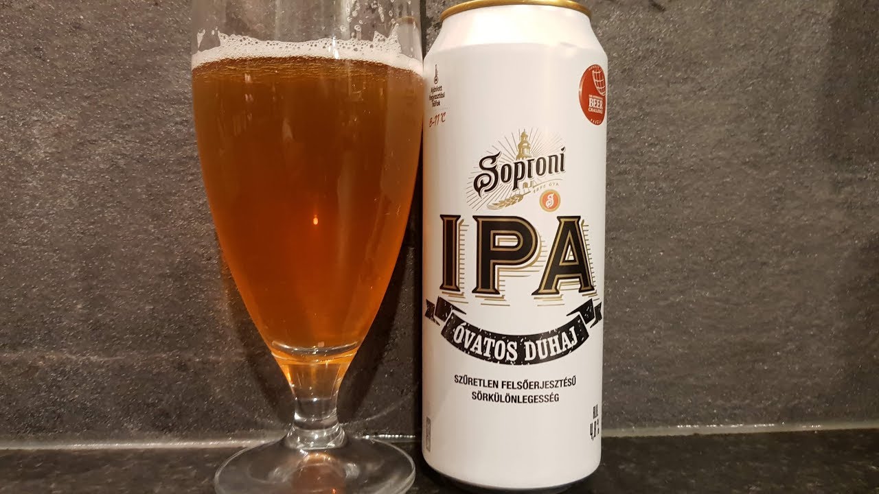 Soproni IPA Óvatos Duhaj By Heineken Hungária Soprony Brewery | Hungarian Beer Review