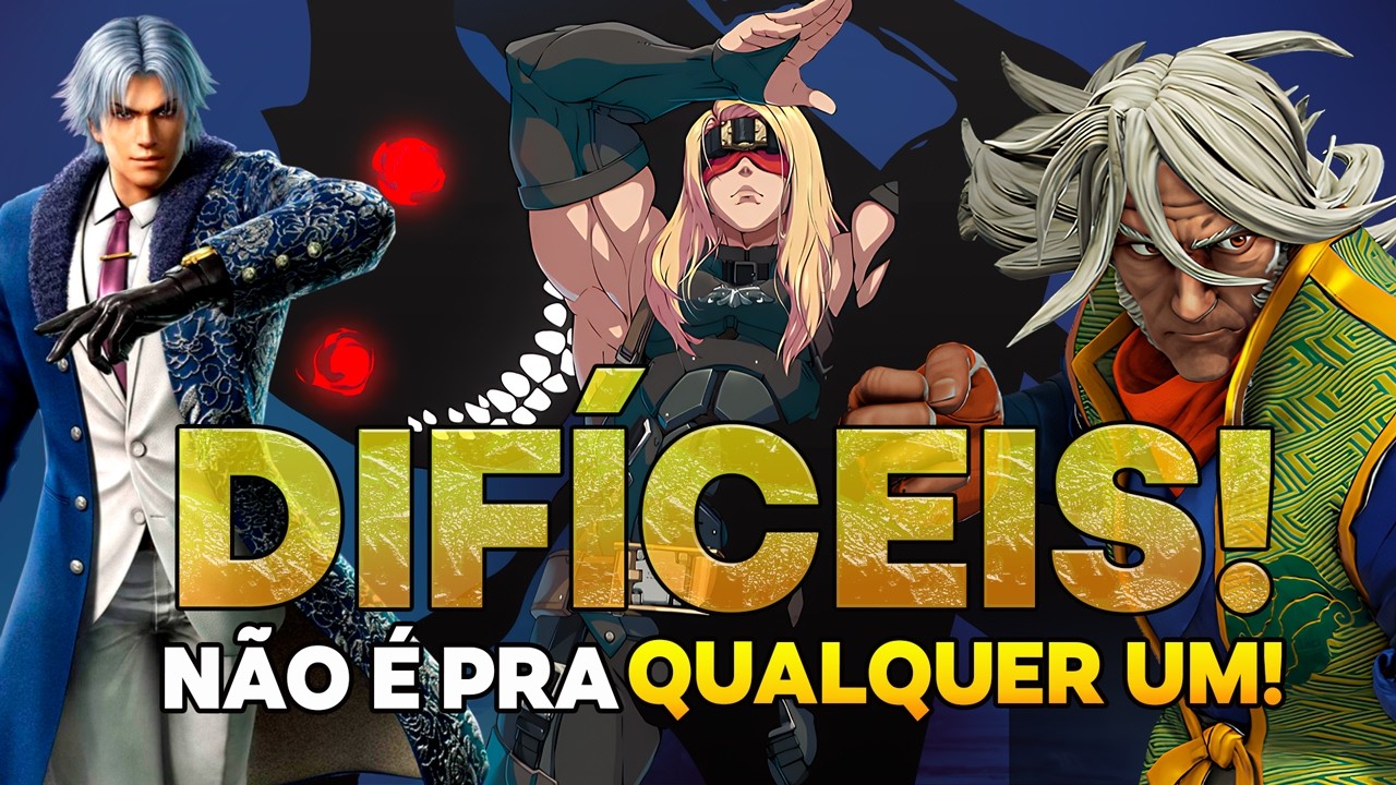 Você Consegue Dominar Esses Personagens? Os Mais DIFÍCEIS dos Jogos de Luta!