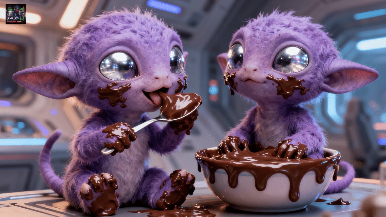 Cute Alien Cubs Discover Chocolate Pudding 🍫👽 | Heart Melting SUS HFY Story