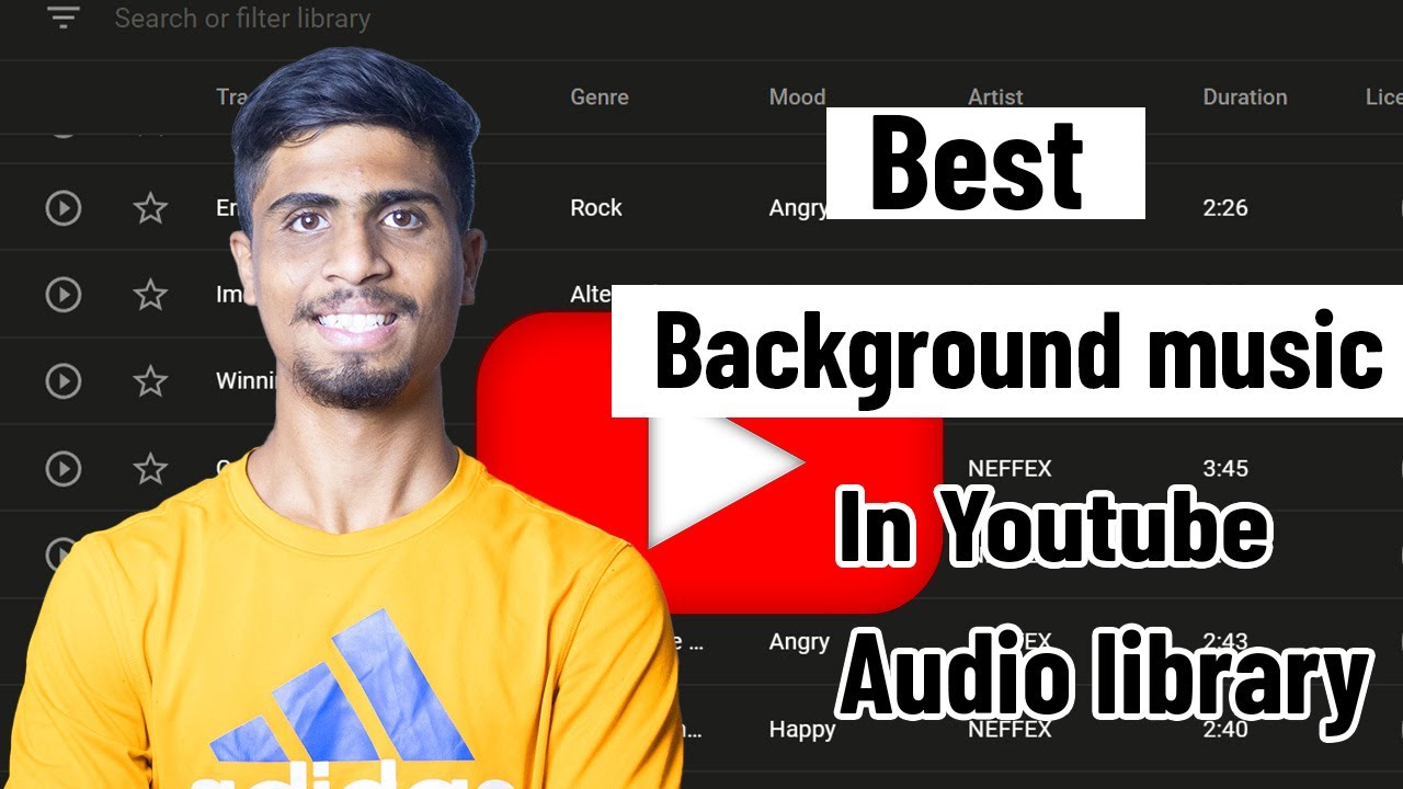 Best Backgrounds Music For Youtube Videos In Youtube Audio Library