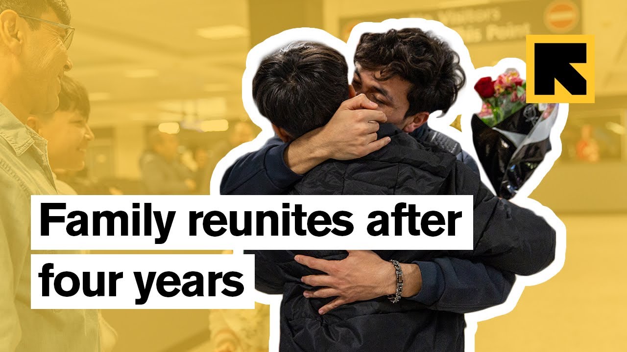 Family reunites after four years