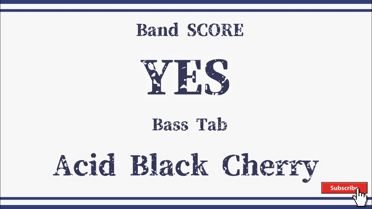 【Acid Black Cherry】バンドスコア『YES』 Bass Tab！